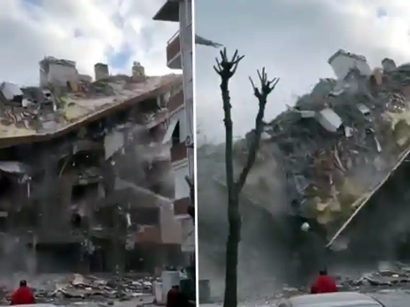 Avcılar'da 5 Katlı Bina Yıkım Sırasında Çöktü: O Anlar Kamerada