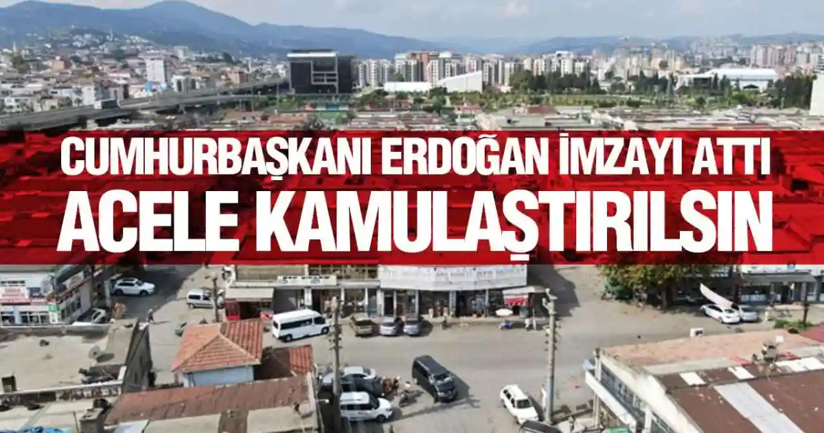 Samsun'da Gülsan Sanayi İçin Acele Kamulaştırma Kararı Çıktı