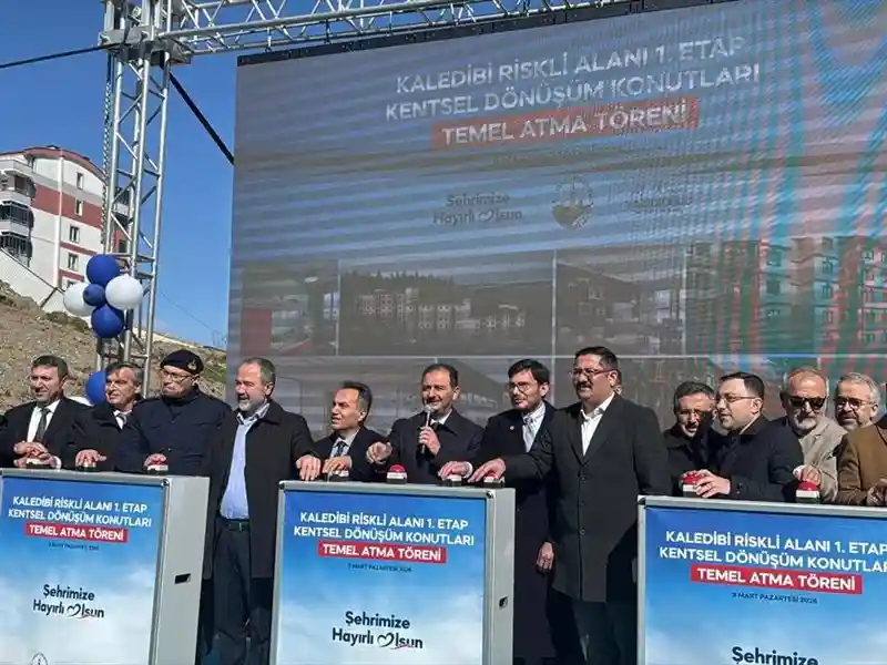 Tokat'ta Kentsel Dönüşüm Projesi Temel Atma Töreni