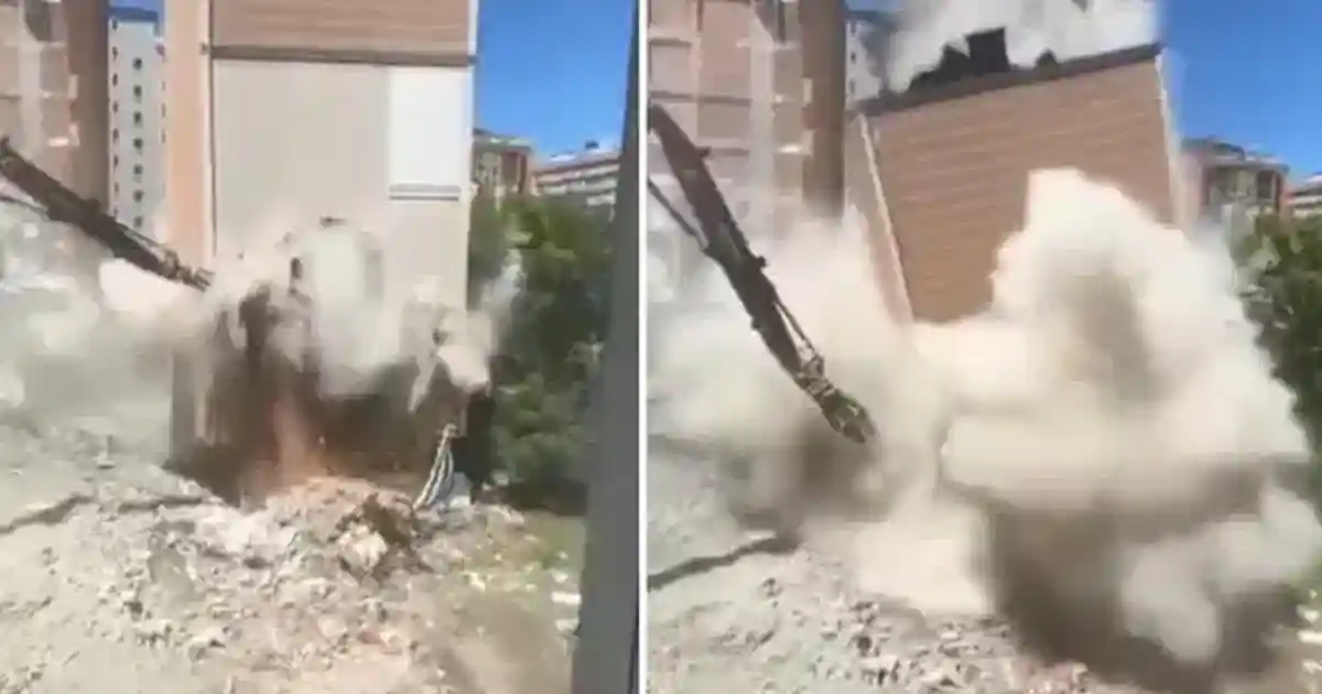 Esenyurt’taki Bina Çöktü: Kamerada Panik Anları