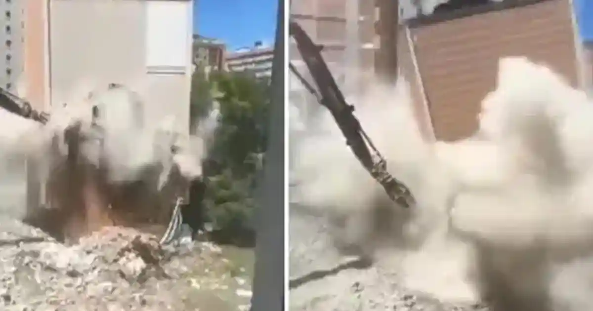 Esenyurt'ta Çöken Bina Panik Yarattı