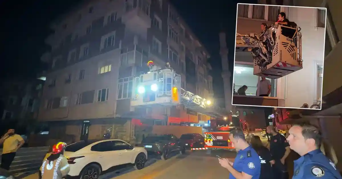Avcılar’da Merdiveni Çöken ve Kolonlarından Ses Gelen 5 Katlı Bina Tahliye Edildi