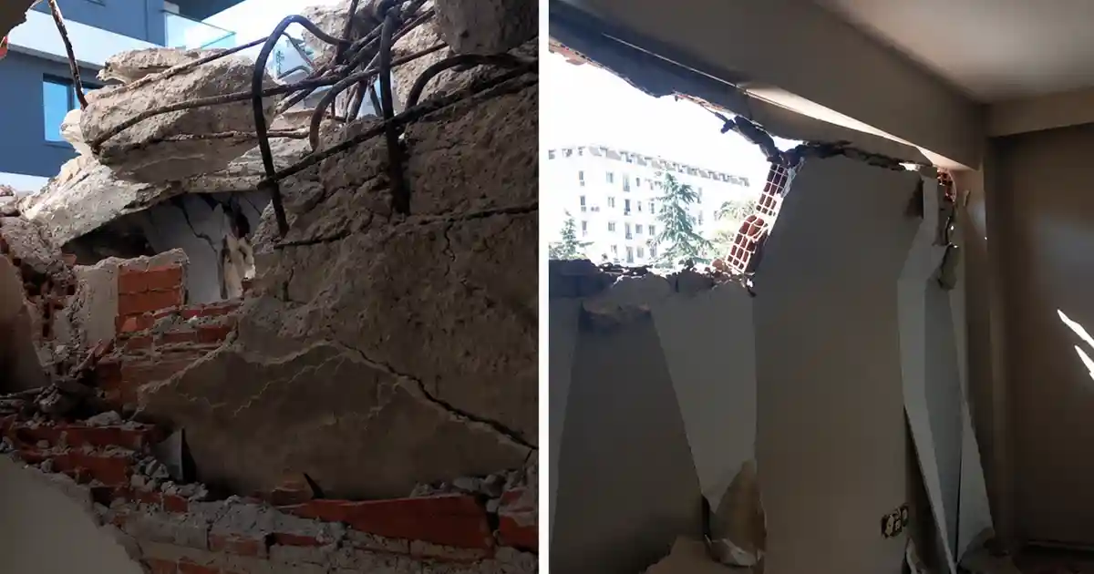 Avcılar'Da Koltukta Uzandığı Sırada İş Makinesi Dairenin Duvarını Yıktı